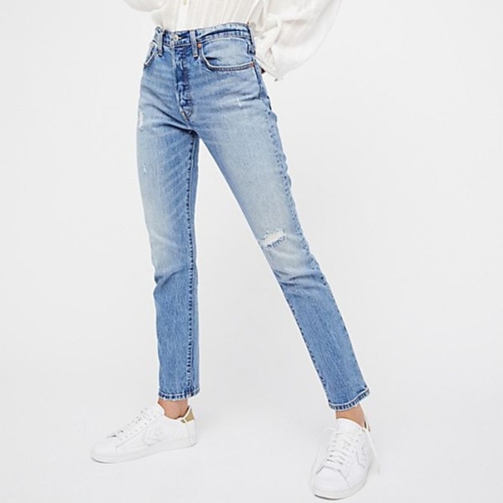 Levis 501 Skinny Jeans Size 24